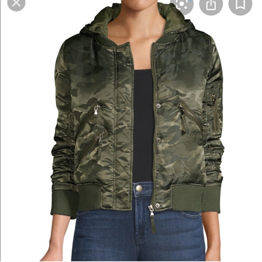 Generation love james camo bomber jacket